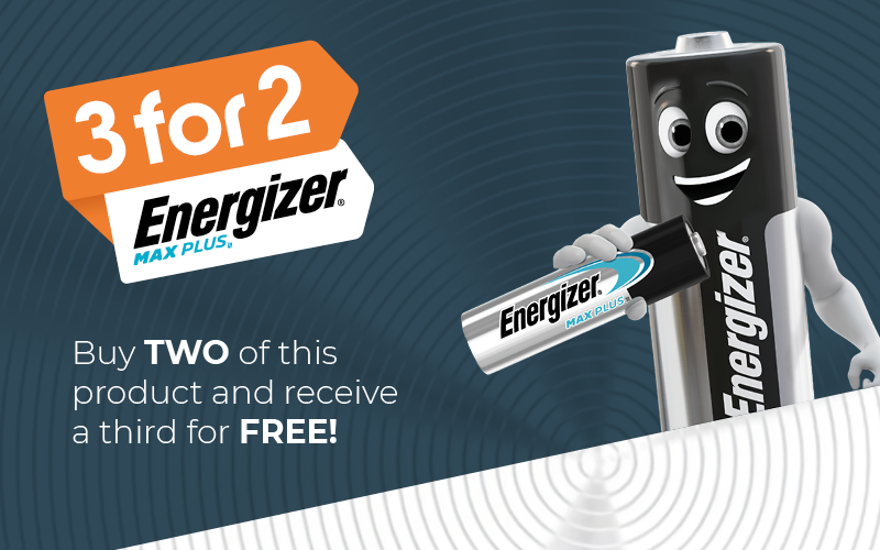 Keep your devices powered for less with 3-for-2 on Energizer Max Plus batteries. Our best every battery offer.